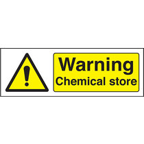 Warning Chemical Store Sign