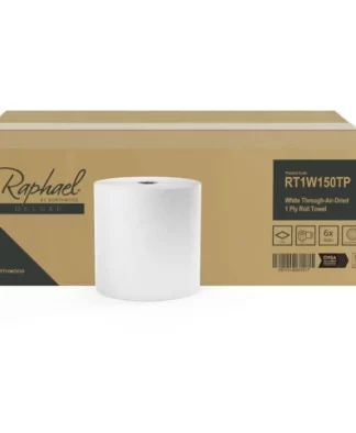 Hand Towel Roll - Raphael - Deluxe Embossed - 2 Ply - 150m - White - Case of 6